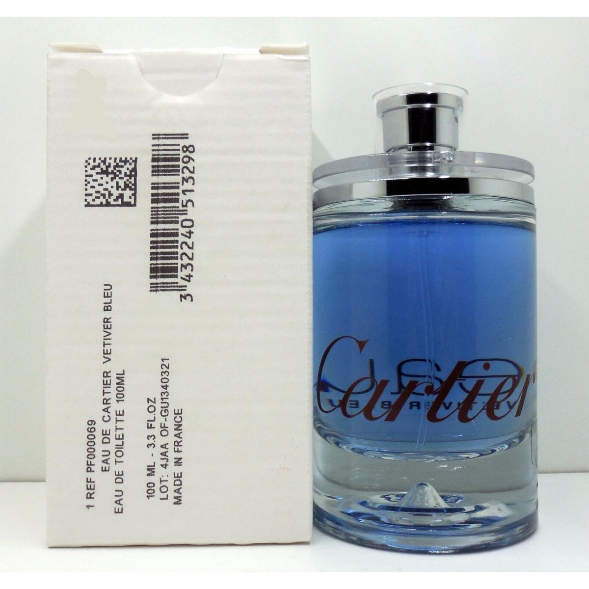 Cartier Eau DE Vetiver Bleu Eau DE Toilette Spray 100 ML /3.3 Fl.oz. T