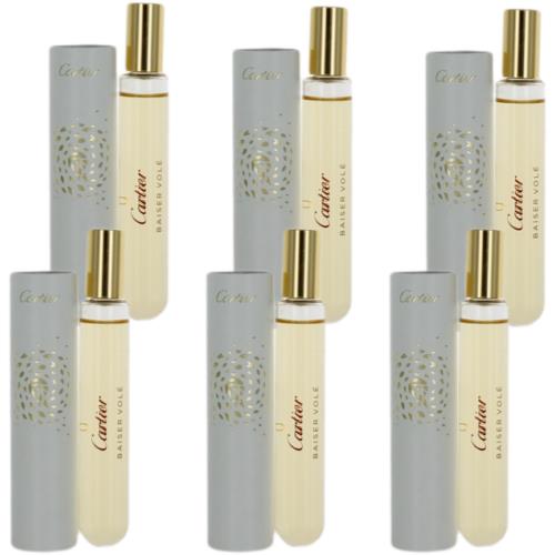 Baiser Vole By Cartier For Women Combo Pack: Mini Edp Perfume 3 6x0.5 Bottles