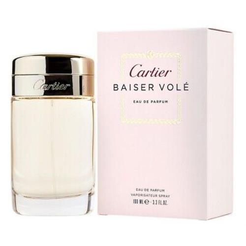 Baiser Vole Cartier 3.4 oz / 100 ml Eau De Parfum Edp Women Perfume Spray