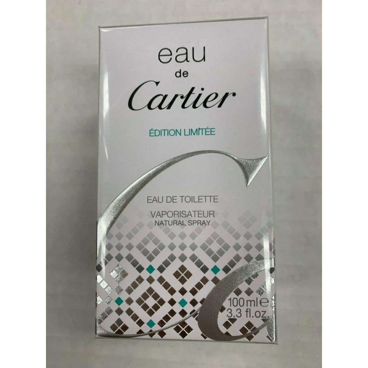 Eau De Cartier By Cartier Edt Spray 3.3 Oz 2011 Limited Edition Very Rare