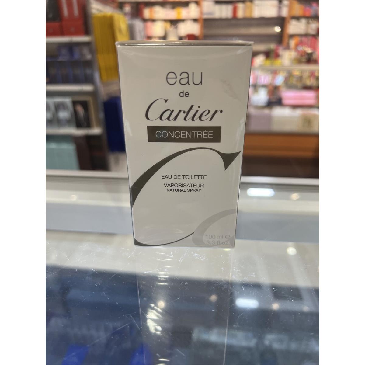 Eau DE Cartier Concentree Unisex by Cartier 3.3oz Edt Spray