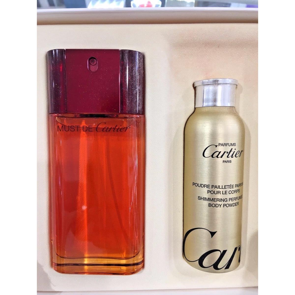 Must DE Cartier 2 Piece Gift Set Edt Spray 50ML and Perfumed Body