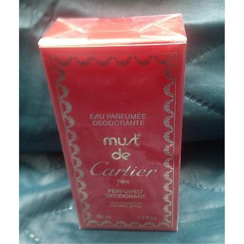 Must de Cartier Perfumed Deodorant Spray 100ml Old Formula