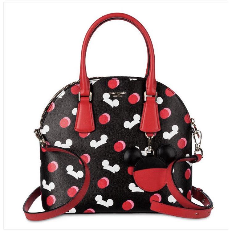 Packaging Kate Spade X Disney Ear Hats Black/red Large Dome Satchel