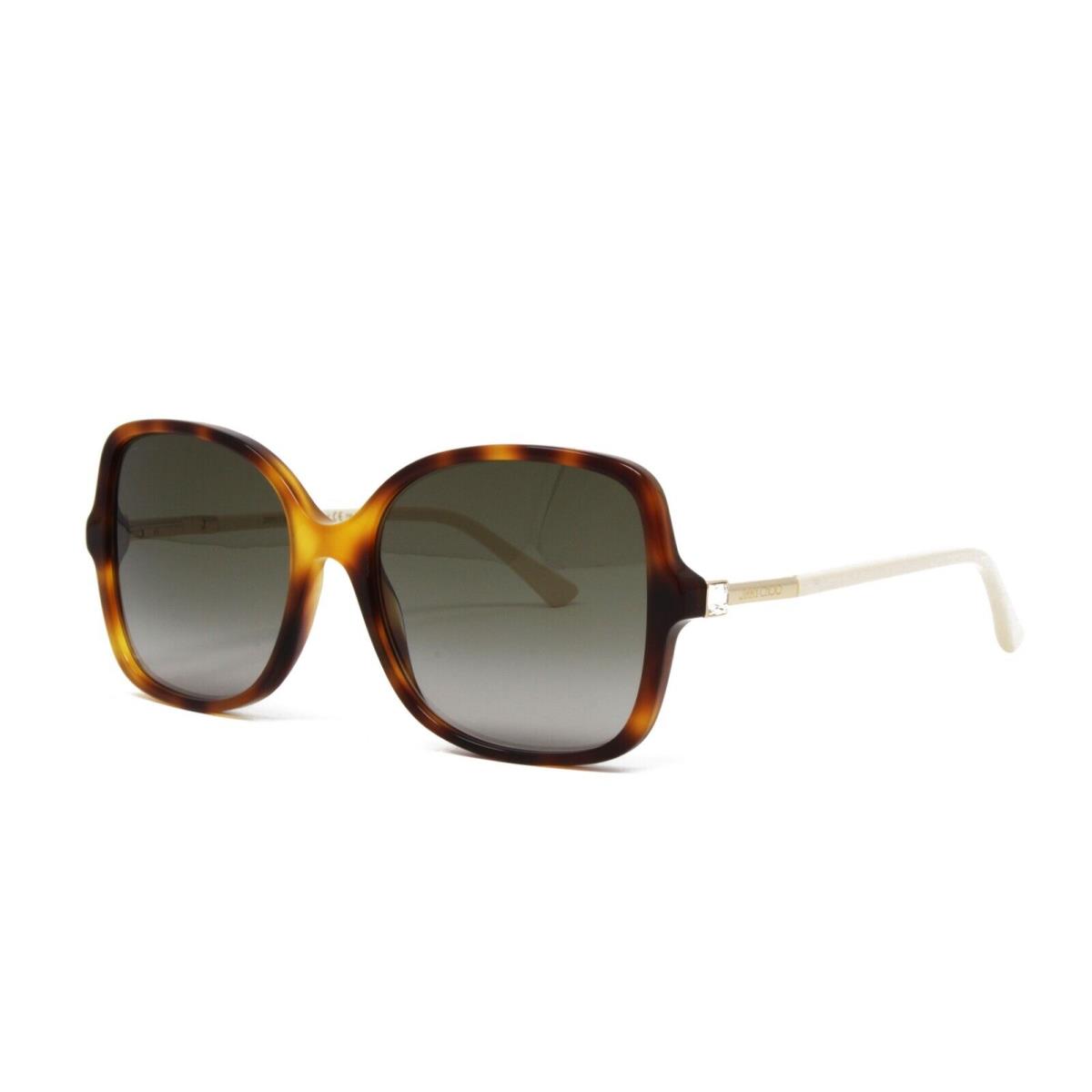 Jimmy Choo Sunglasses Women`s Square Judy/s 086 Havana 57mm Brown Lens