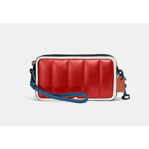 Coach Kira Crossbody with Colorblock Quilting Leather Clutch C8010