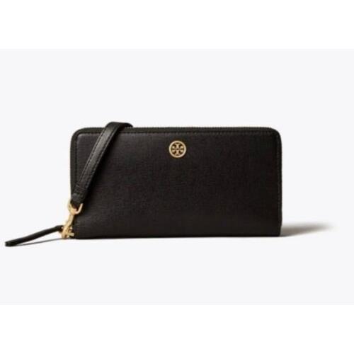 Tory Burch Robinson Zip Continental Leather Wallet