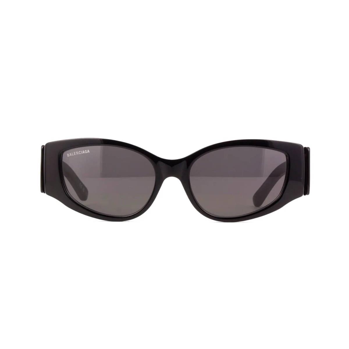 Balenciaga BB0258S Shiny Black/grey 001 Sunglasses