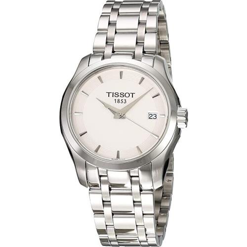 Tissot Women`s T0352101101100 Couturier Analog Swiss Quartz Silver