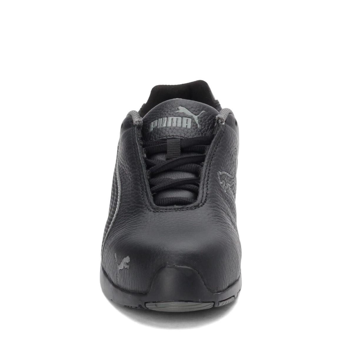 Women`s Puma Velocity Steel Toe Work Shoe 642855 Black Fabric Leather Synthetic