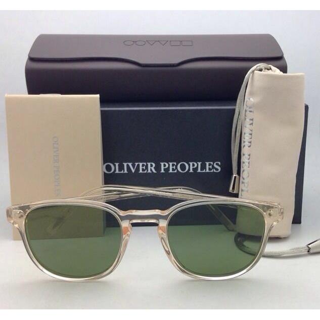 Oliver Peoples Sunglasses Fairmont Sun OV 5219-S 1094/52 Buff Frames W/green