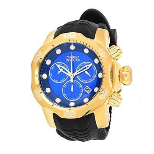 Invicta Men`s 32614 Venom Quartz Chronograph Black Blue Dial Watch