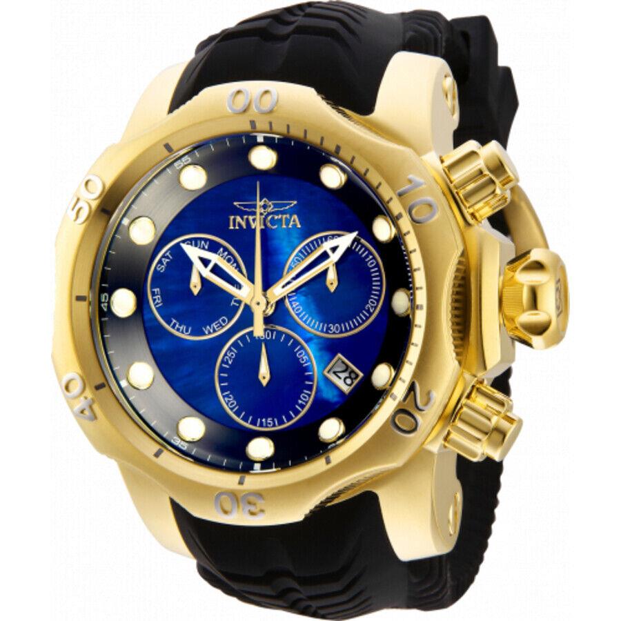 Invicta Venom Chronograph Quartz Blue Dial Men`s Watch 32614