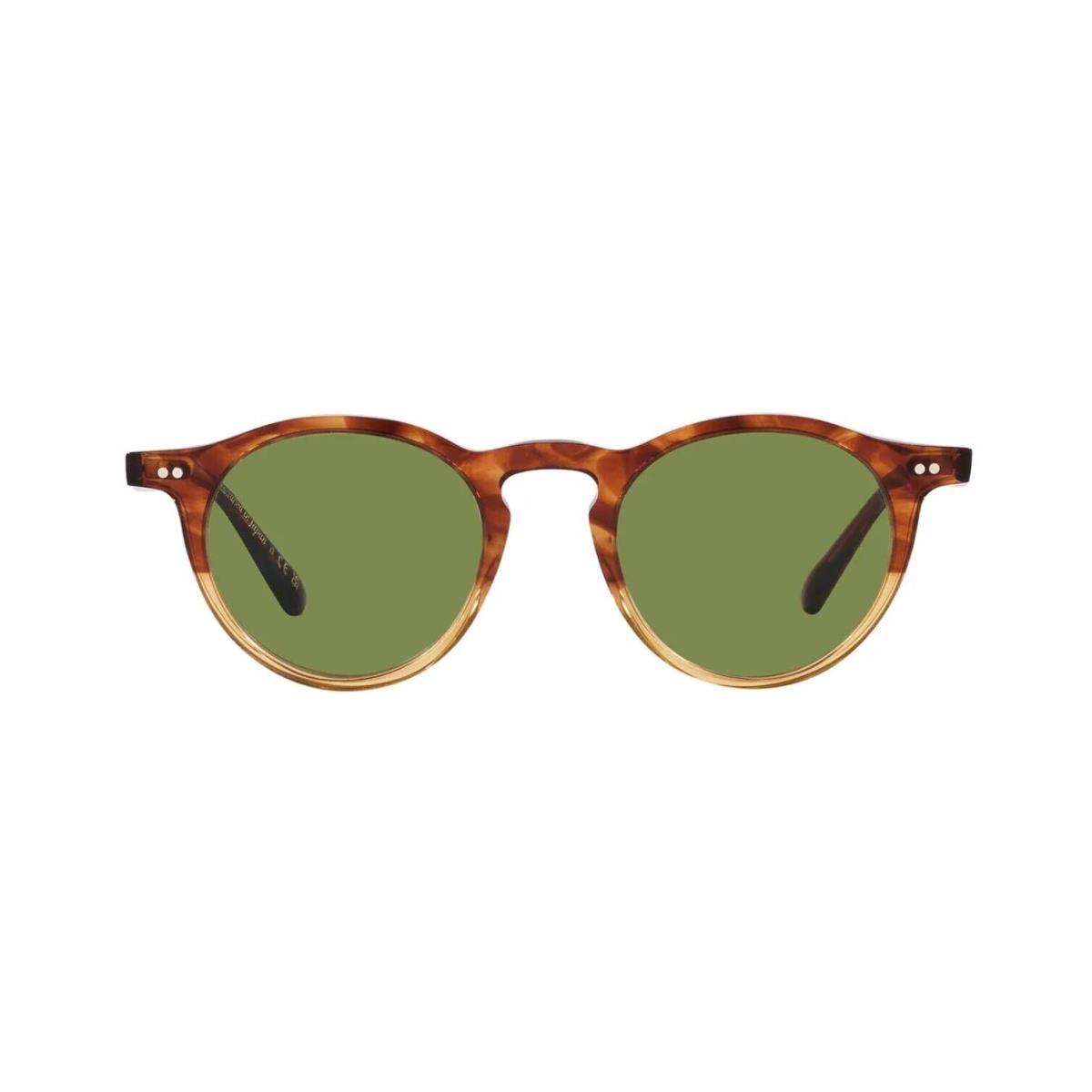 Oliver Peoples OP-13 Sun OV 5504SU Dark Amber Shaded/green 1754/52 Sunglasses