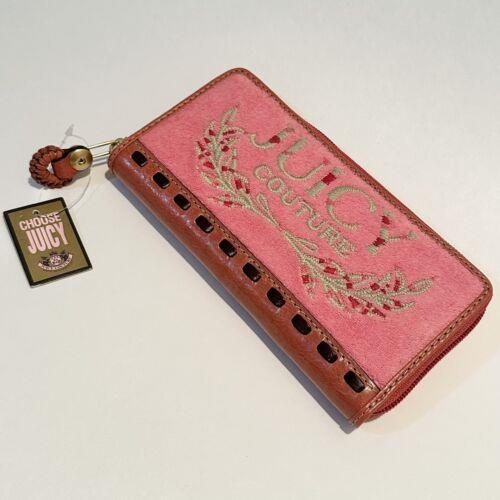 Juicy Couture Y2K Pink Prepster Terry Zip Wallet Daydreamer YSRU0912 Vintage
