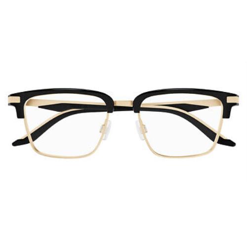 Puma PU0411O Eyeglasses Men Black/gold 52mm