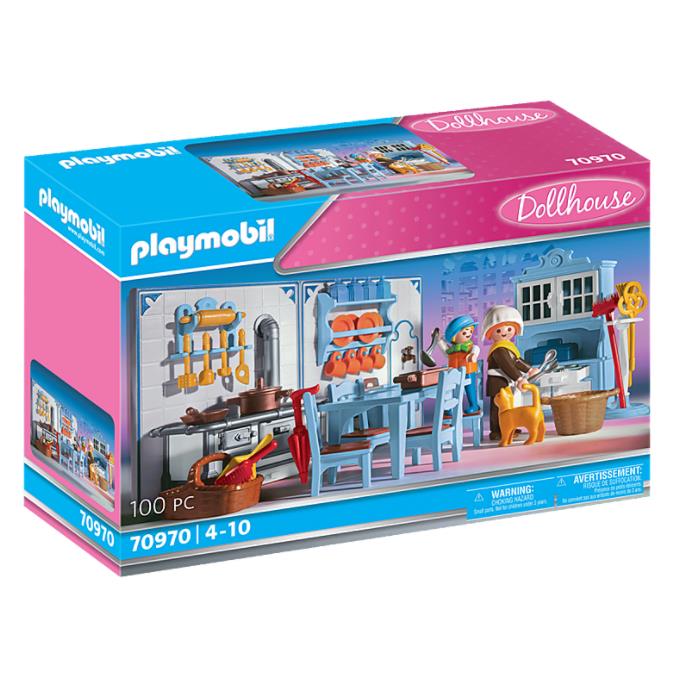 Playmobil Dollhouse Kitchen with Stove Set 70970 100 Pieces