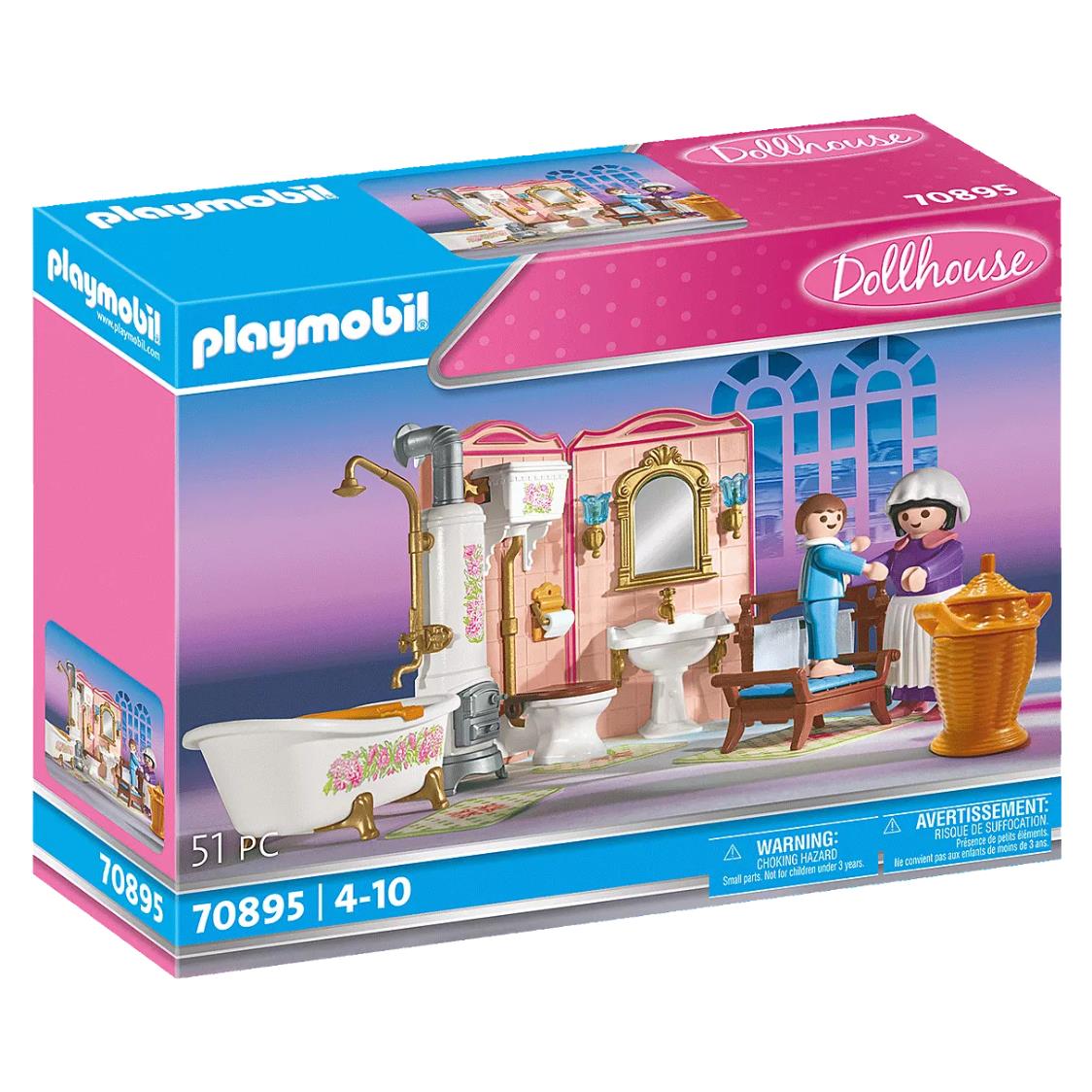 Playmobil Victorian Dollhouse Bathroom with Large Tub Set 70895