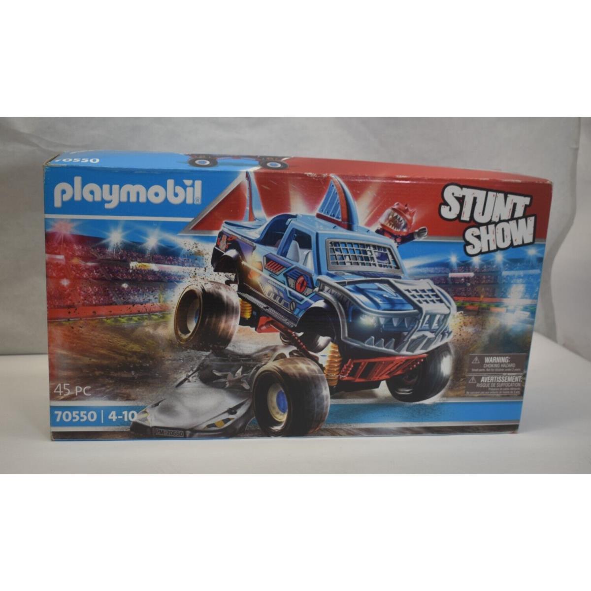 Playmobil 70550 Stunt Show Shark Monster Truck 45 Piece Toy Playset Kids Gift