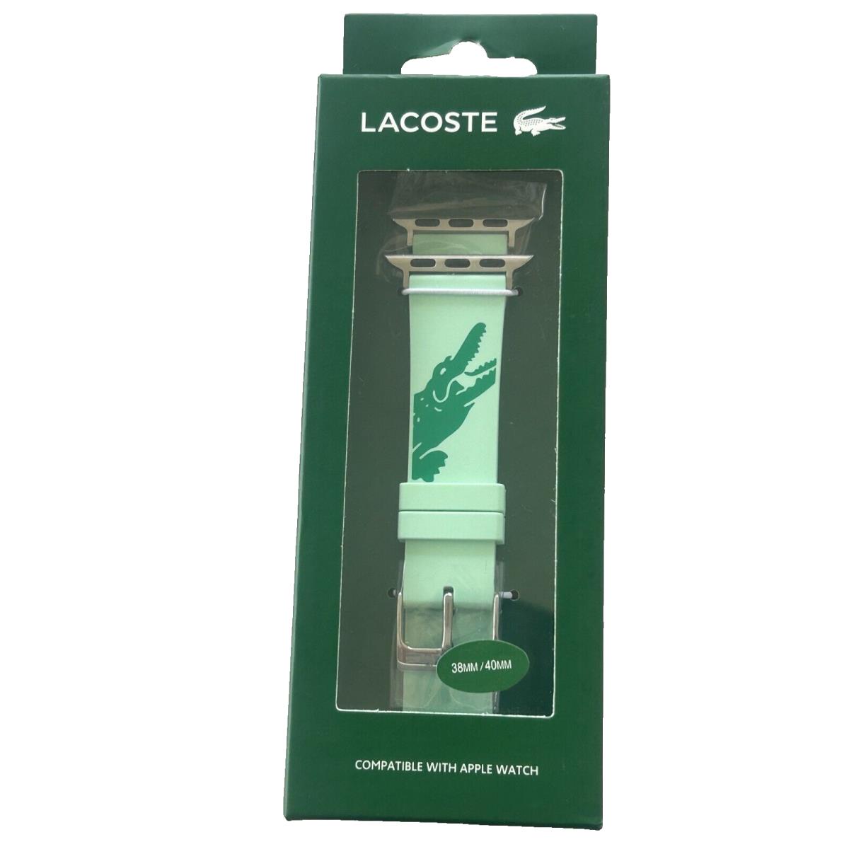 Lacoste Apple Watch Band 38/40 MM Compatible Green 2050019