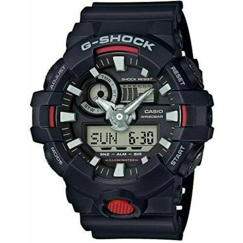 Casio Watch -digi Super Led 3D Black/red GA-700-1AHDR