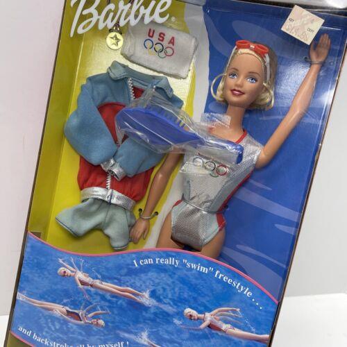 1999 Usa Olympics Swimming Champion Barbie 25490 Mattel Vintage