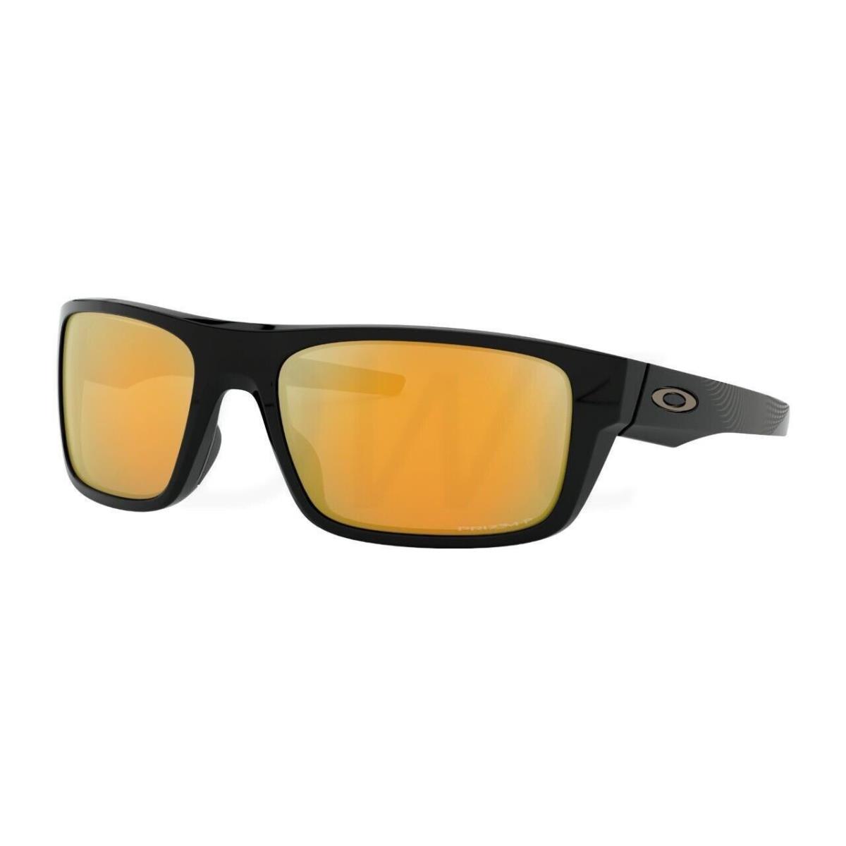 Oakley OO9367 Drop Point Polished Black Prizm 24K Polarized Sunglasses - Frame: Black, Lens: