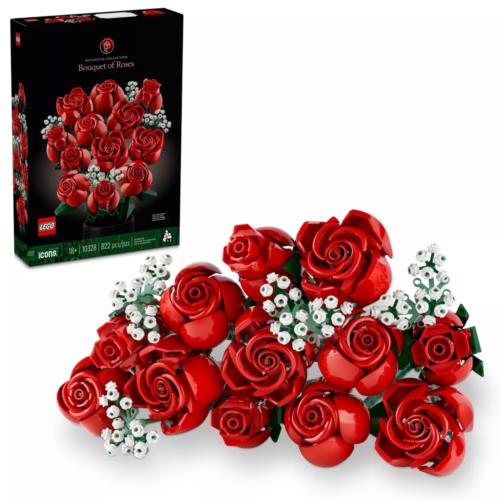 Lego 6470462 Icons Bouquet of Roses Build and Display Set 10328