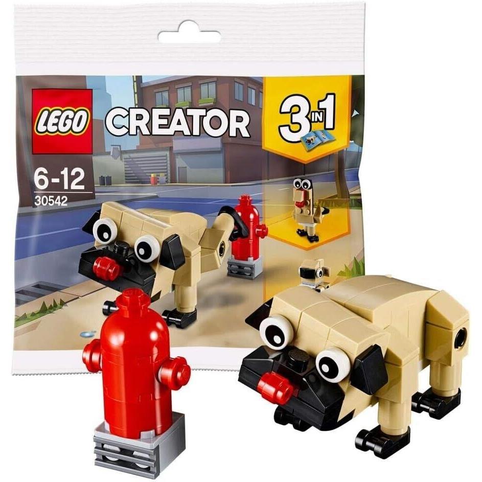 Lego Cute Pug Polybag 30542 Creator Minifigure Building Set