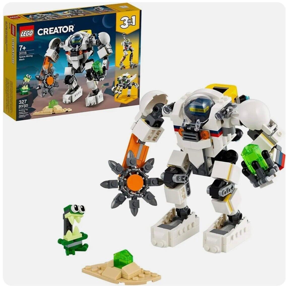 31115 Space Mining Mech Lego Creator 3 in 1 Legos Set Robot Alien