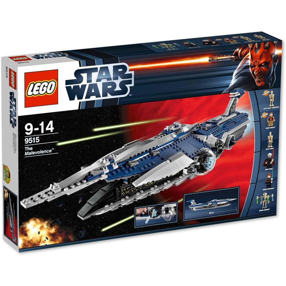 Lego 9515 The Malevolence 9515 Star Wars Minifigure Building Set