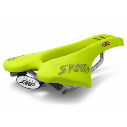 Selle Smp F30C Saddle with Carbon Rails Fluro Yellow