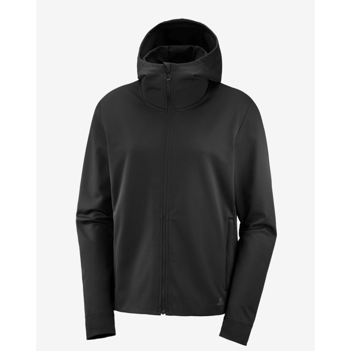 Salomon Women`s Comet Mid Full Zip Midlayer Medium Black