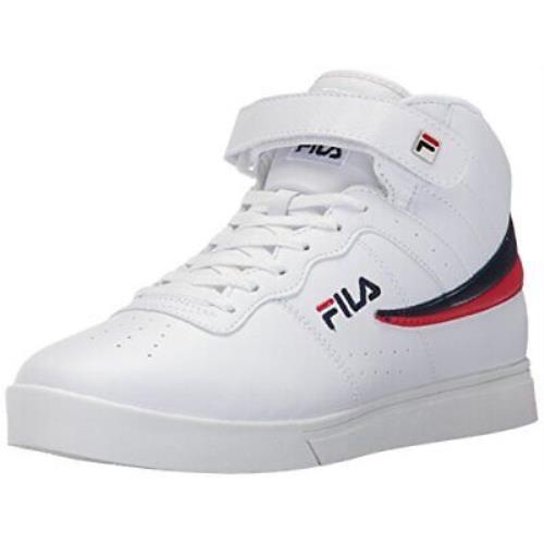 Fila Men`s Everyday Sport Athletic High-top Vulc 13 Sneaker Shoes White/Fila Navy/Fila Red-150