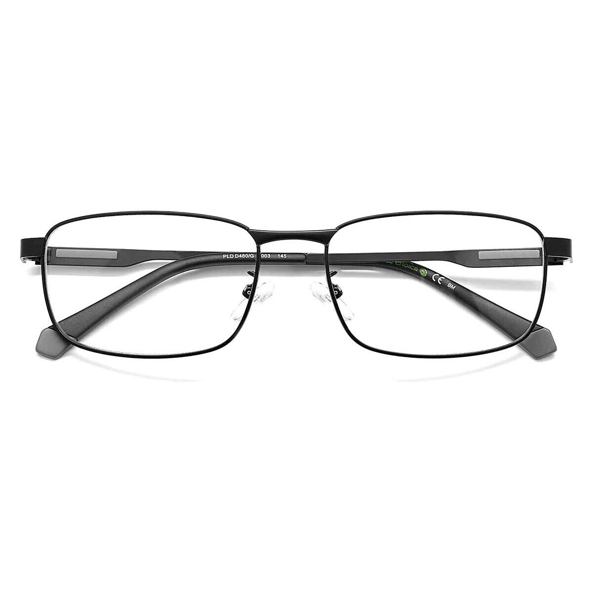 Polaroid Pld D480/G Eyeglasses Men Matte Black Rectangle 57mm