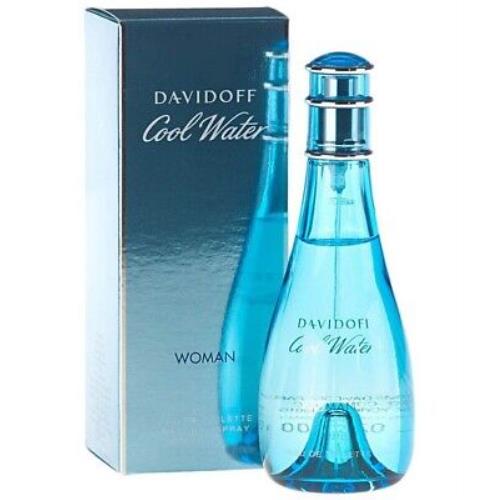 Davidoff Cool Water For Women Perfume 3.4 oz 100 ml Edt Spray