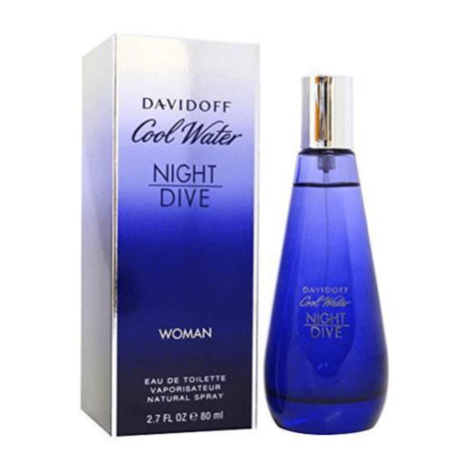 Davidoff Cool Water Night Dive Perfume Women 2.7 oz /80ml Eau de Toilette Spray