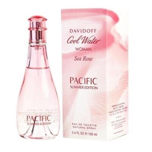 Cool Water Sea Rose Pacific Summer Edition Davidoff 3.4 oz Edt Perfume