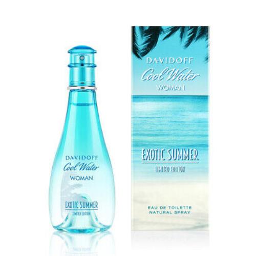 Cool Water Exotic Summer Davidoff 3.4 oz / 100 ml Edt Women Perfume Spray