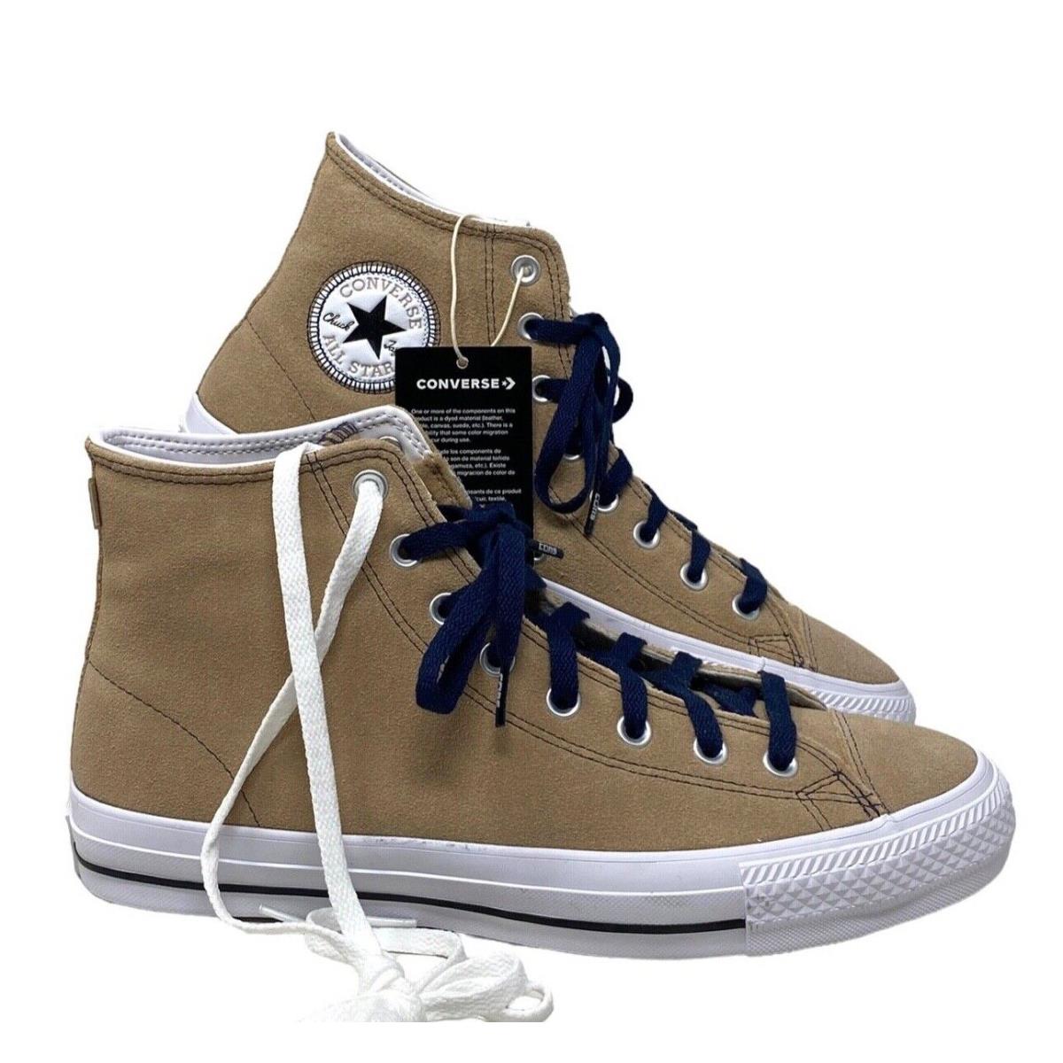 Converse Cons Pro High Top Suede Shoes Men Size Cream White Sneakers 172631C