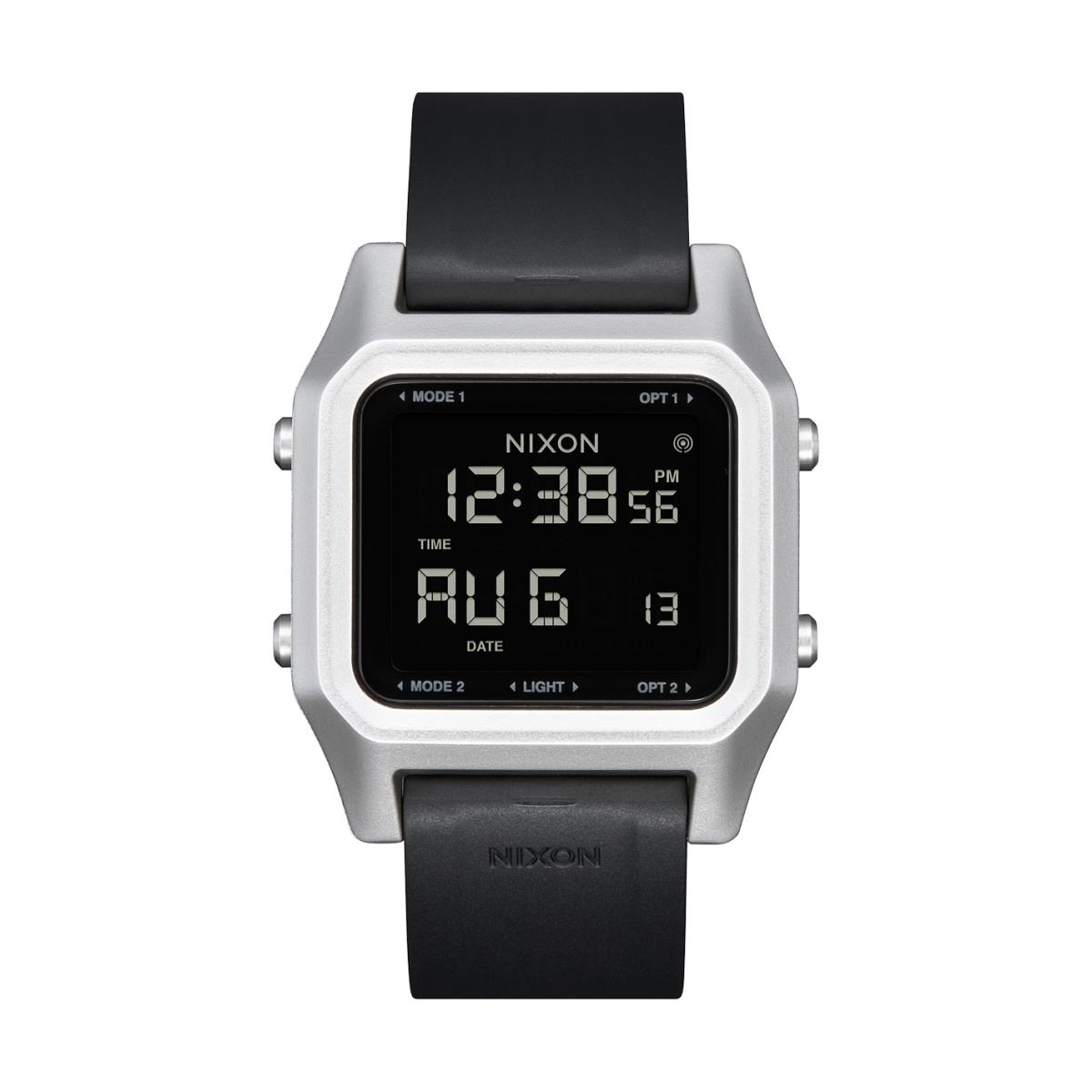 Nixon The Ripper Watch 625-Silver-Black