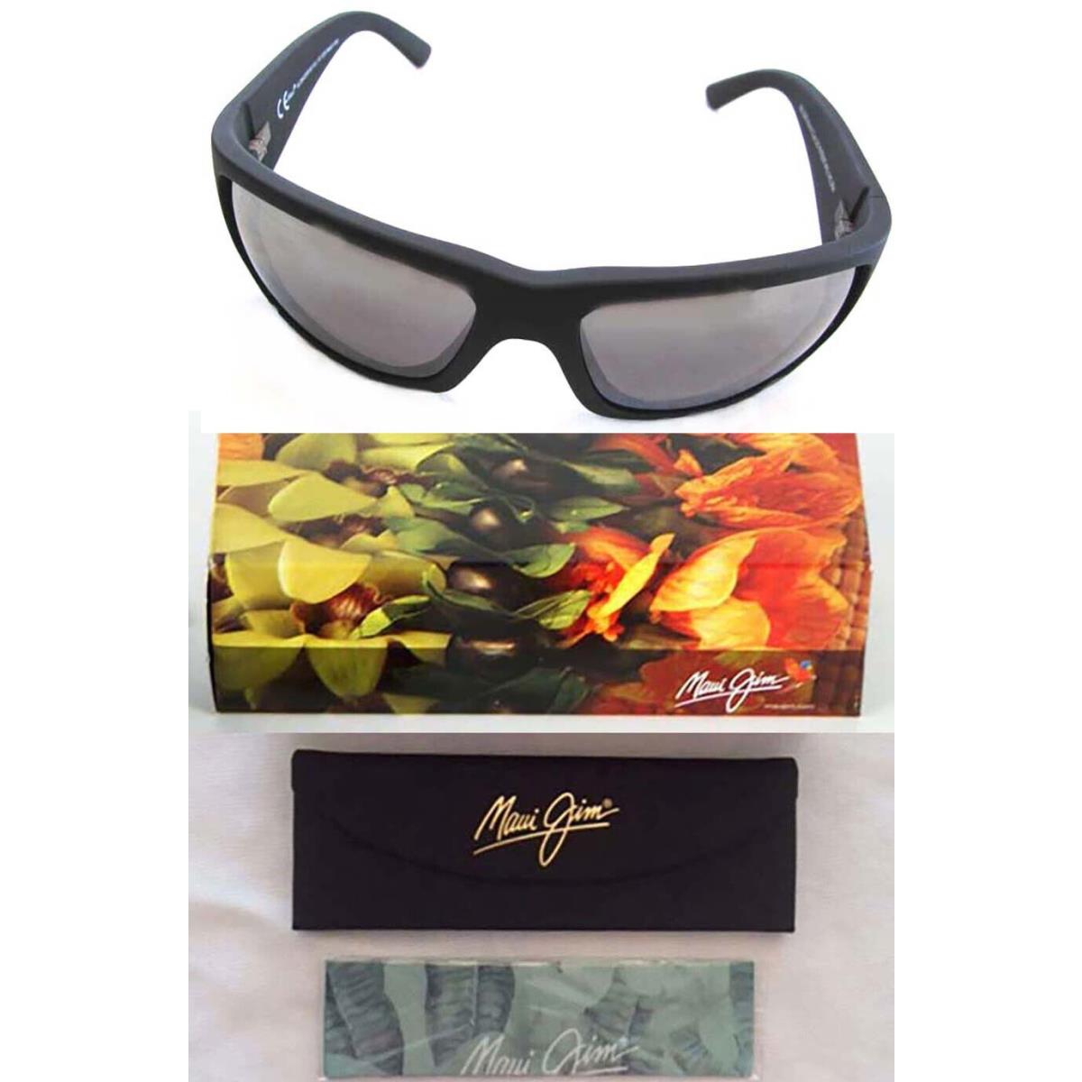 Maui Jim World Cup Polarized Sunglasses 266-02MR Matte Black Grey Lens