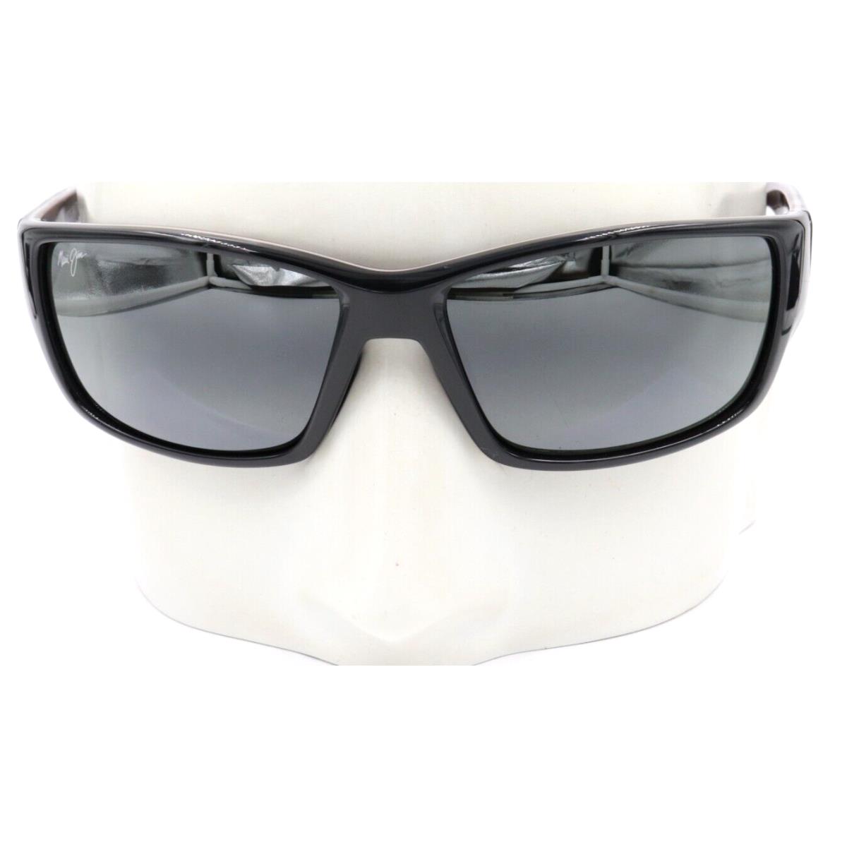 Maui Jim Local Kine Gray Polarized Tri-color Wrap Sunglasses 810-07E