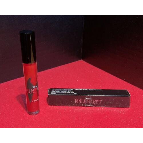 Mac Disney Maleficent Pro Longwear Lipglass/lipgloss Anthurium Limited Edition