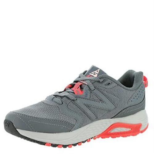 New Balance Women`s 410 V7 Trail Running Shoe Ocean Grey/Outerspace/Vivid Coral