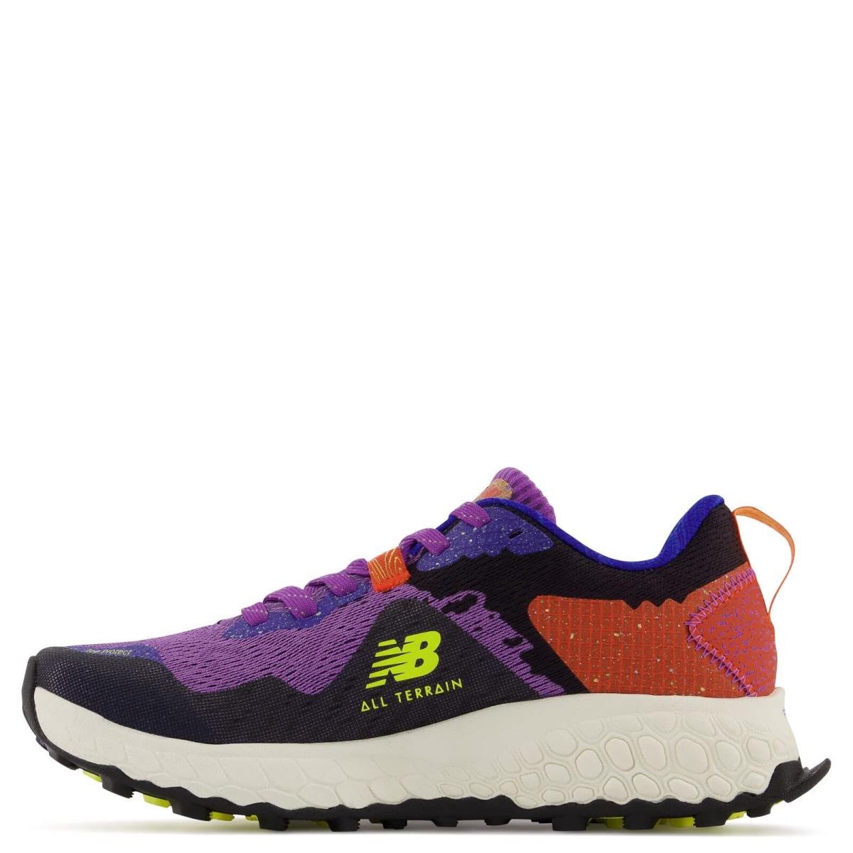 New Balance Women`s Fresh Foam Hierro V7 Trail Running Shoe Mystic Purple/Poppy/Lemonade