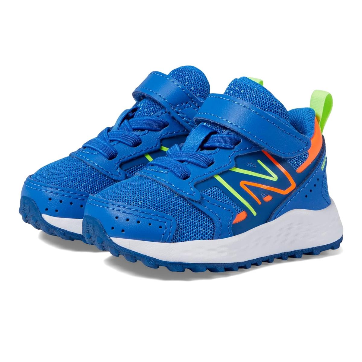New Balance Kids Fresh Foam 650v1 Bungee Lace with Top Strap Infant/toddler Cobalt/Pixel Green