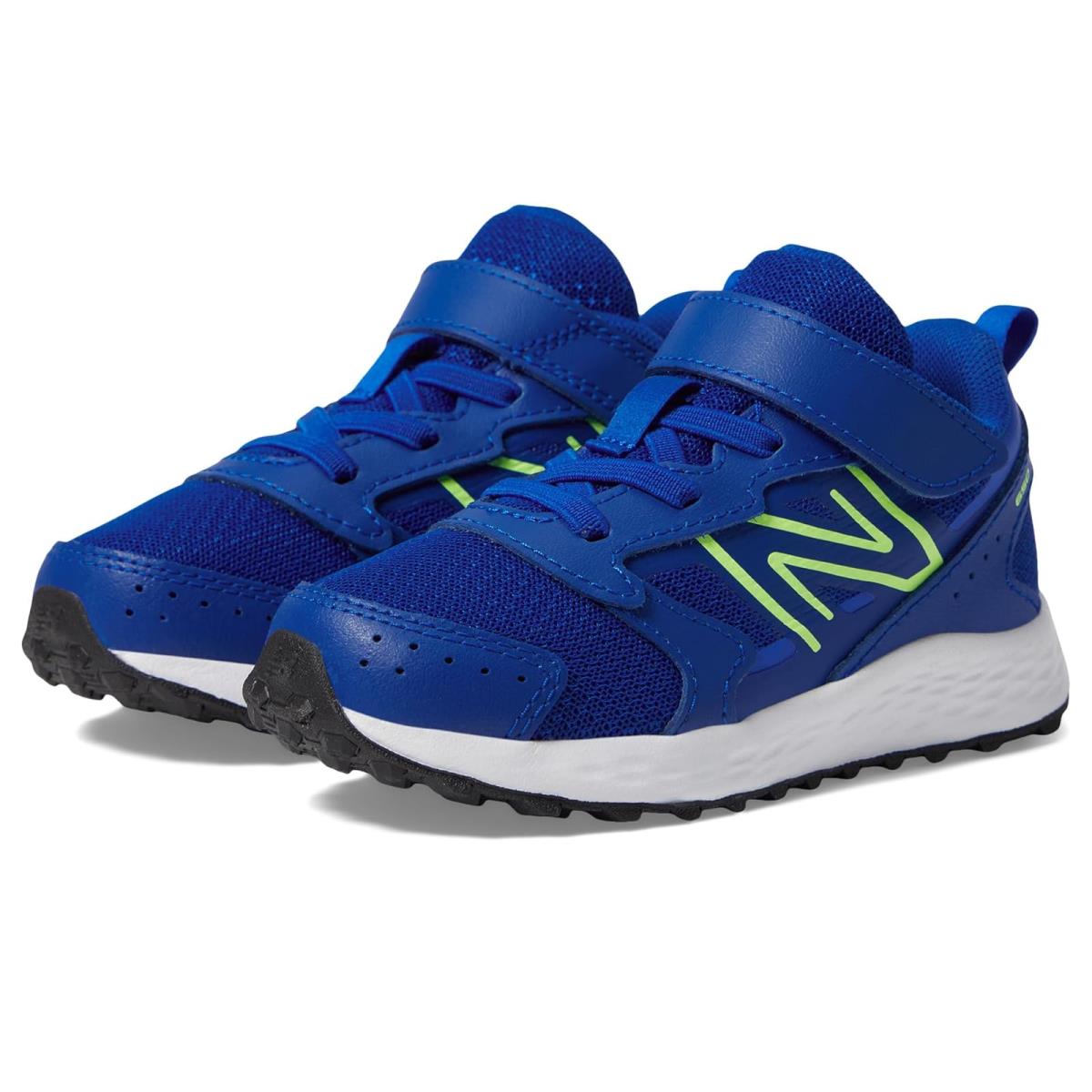 New Balance Kids Fresh Foam 650v1 Bungee Lace with Top Strap Infant/toddler Team Royal/Bleached Lime Glo