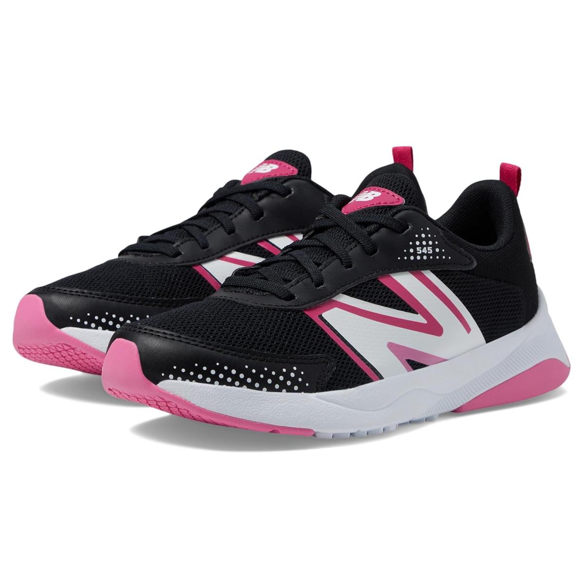 Girl`s Sneakers Athletic Shoes New Balance Kids Dynasoft 545 Big Kid Black/Carnival Pink