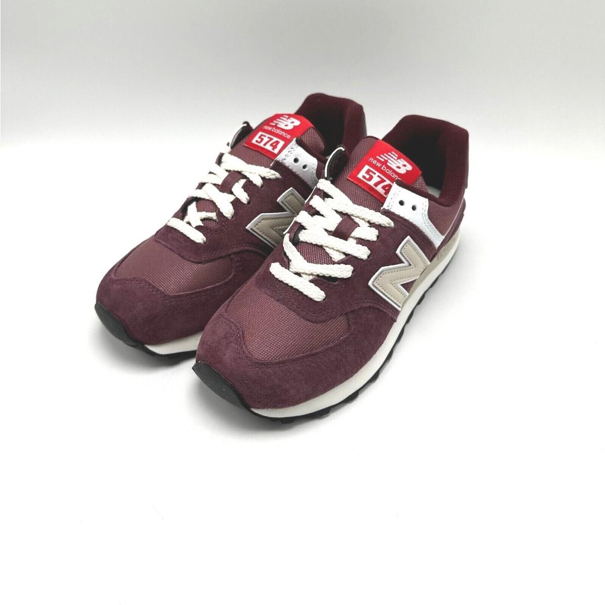 New Balance 574 Suede Maroon Grey U574HMG Men`s sz 5-7.5